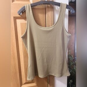 WHBM Women's Sage, (light olive green) ribbed tank